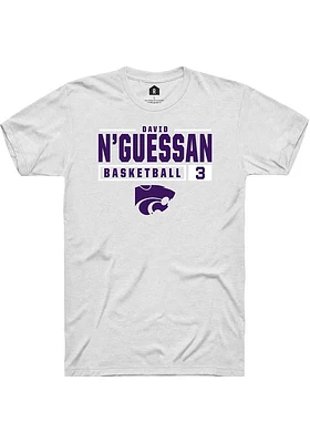 David N’Guessan K-State Wildcats Rally NIL Stacked Box Short Sleeve T Shirt