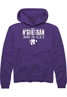 David N’Guessan Rally K-State Wildcats Mens NIL Stacked Box Long Sleeve Hoodie