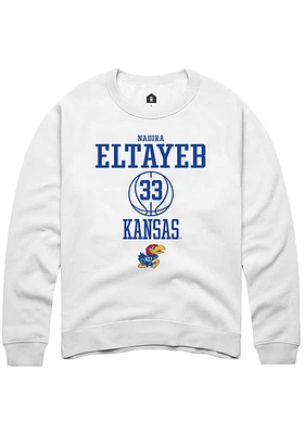Nadira Eltayeb Rally Kansas Jayhawks Mens NIL Sport Icon Long Sleeve Crew Sweatshirt