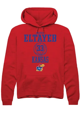 Nadira Eltayeb Rally Kansas Jayhawks Mens NIL Sport Icon Long Sleeve Hoodie