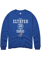 Nadira Eltayeb Rally Kansas Jayhawks Mens NIL Sport Icon Long Sleeve Crew Sweatshirt
