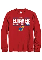 Nadira Eltayeb Kansas Jayhawks Rally NIL Stacked Box Long Sleeve T Shirt