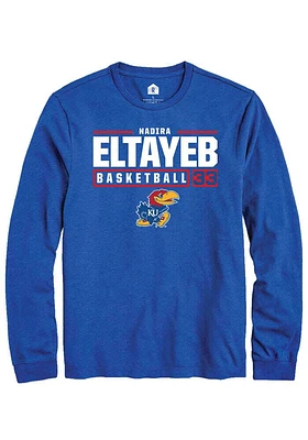 Nadira Eltayeb Kansas Jayhawks Rally NIL Stacked Box Long Sleeve T Shirt