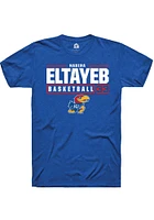 Nadira Eltayeb Kansas Jayhawks Rally NIL Stacked Box Short Sleeve T Shirt