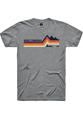 Rally West Virginia Mountain Lines Short Sleeve Fashion T Shirt