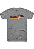 Rally West Virginia Mountain Lines Short Sleeve Fashion T Shirt