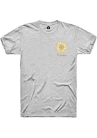 Rally Kansas Grey The Sunflower State Short Sleeve Fashion T Shirt