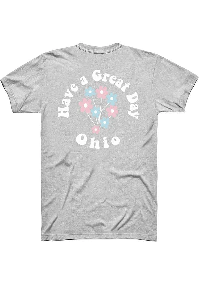 Rally Ohio Grey Have A Great Day Short Sleeve Fashion T Shirt