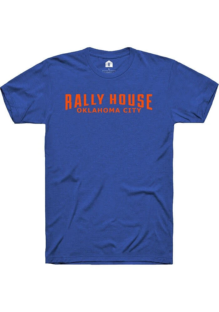 Rally House Blue Employee Tees Design Short Sleeve Fashion T Shirt