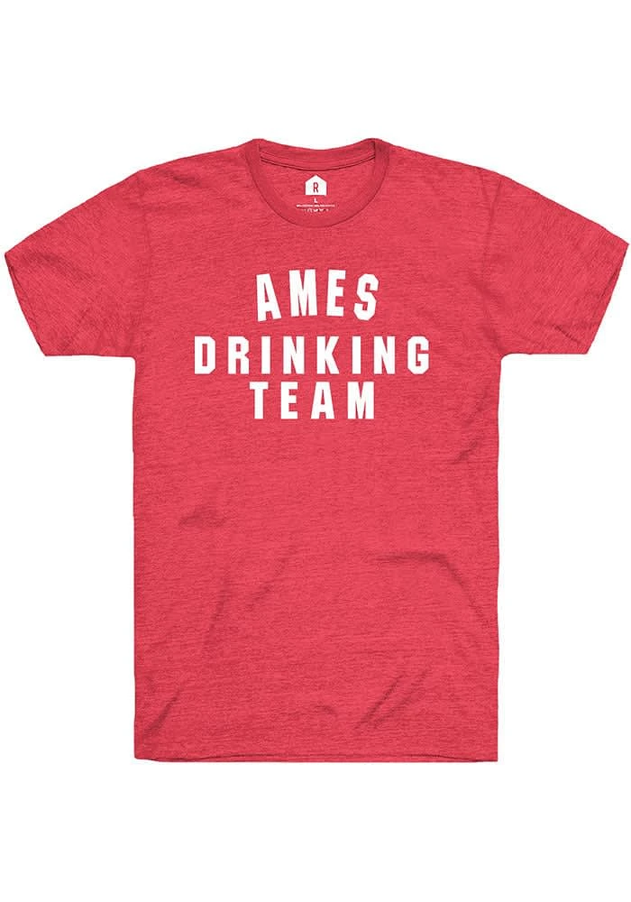 Rally Ames Drinking Team Short Sleeve Fashion T Shirt