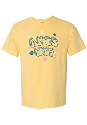 Rally Ames Smiley Flowers Short Sleeve T Shirt