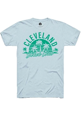 Rally Cleveland Blue Beach Club Short Sleeve Fashion T Shirt