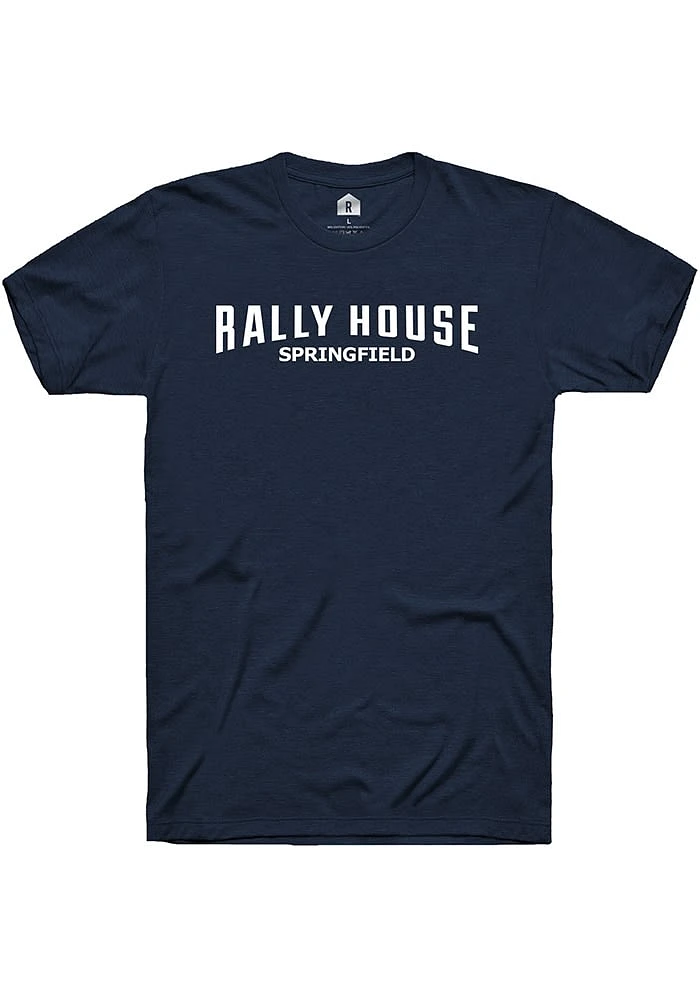 Rally House Navy Blue Employee Tees Logo Short Sleeve Fashion T Shirt