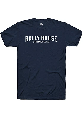 Rally House Navy Blue Employee Tees Logo Short Sleeve Fashion T Shirt