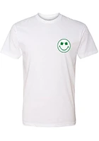 Rally Kansas City White Shamrock Smiley Face Short Sleeve Fashion T Shirt