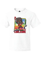 Dontay Corleone  Cincinnati Bearcats Youth White Bobbleheads Graphic Short Sleeve T-Shirt