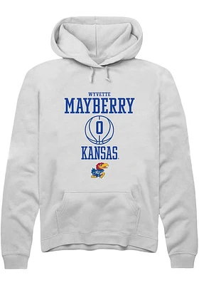 Wyvette Mayberry Rally Kansas Jayhawks Mens NIL Sport Icon Long Sleeve Hoodie