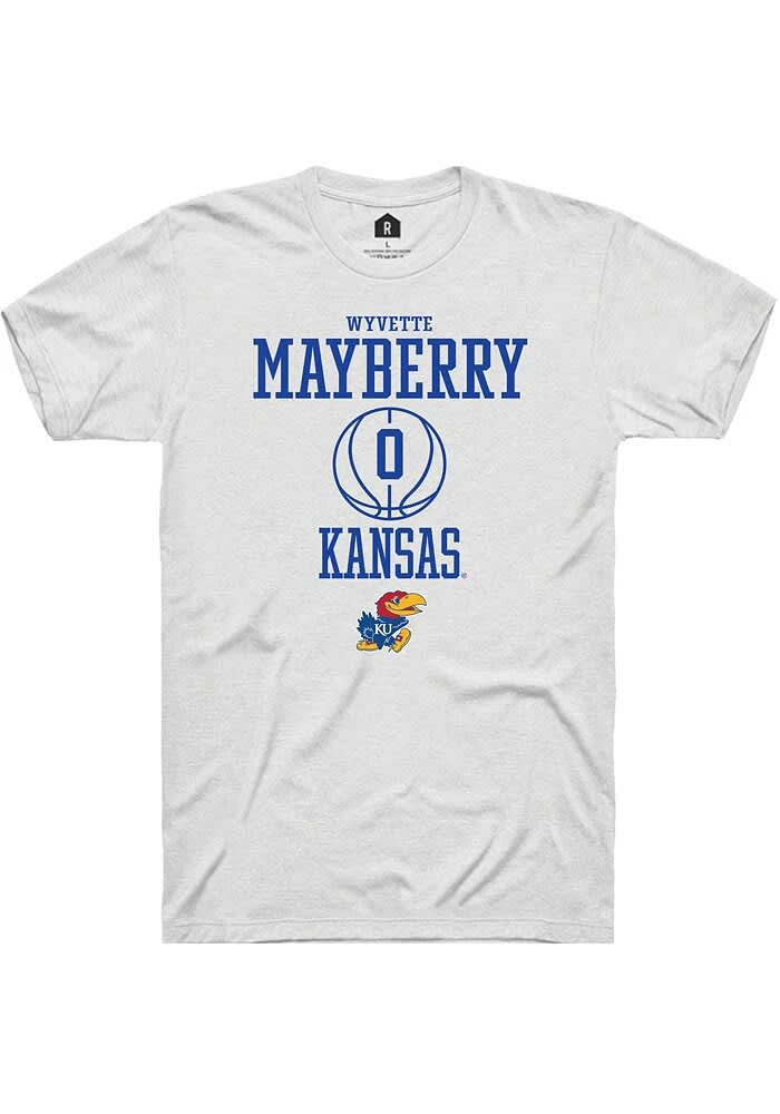 Wyvette Mayberry Kansas Jayhawks Rally NIL Sport Icon Short Sleeve T Shirt