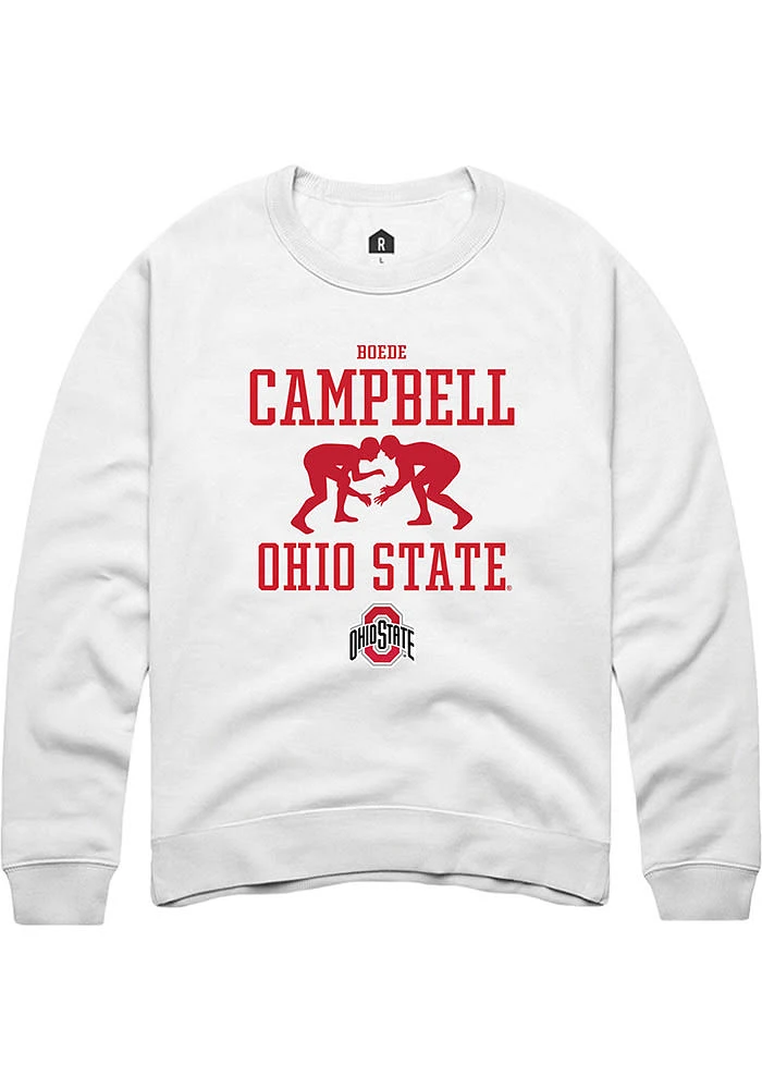 Boede Campbell Rally Ohio State Buckeyes Mens NIL Sport Icon Long Sleeve Crew Sweatshirt