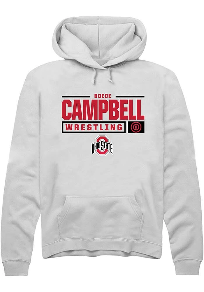 Boede Campbell Rally Ohio State Buckeyes Mens NIL Stacked Box Long Sleeve Hoodie