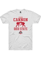 Brandon Cannon Ohio State Buckeyes Rally NIL Sport Icon Short Sleeve T Shirt