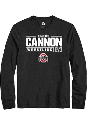 Brandon Cannon Ohio State Buckeyes Rally NIL Stacked Box Long Sleeve T Shirt