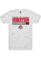 Cole Robertson Ohio State Buckeyes Rally NIL Stacked Box Short Sleeve T Shirt