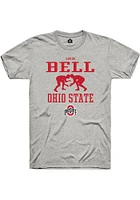 Gavin Bell  Ohio State Buckeyes Ash Rally NIL Sport Icon Short Sleeve T Shirt