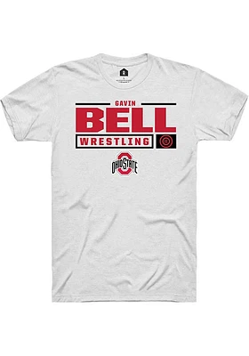 Gavin Bell Ohio State Buckeyes Rally NIL Stacked Box Short Sleeve T Shirt