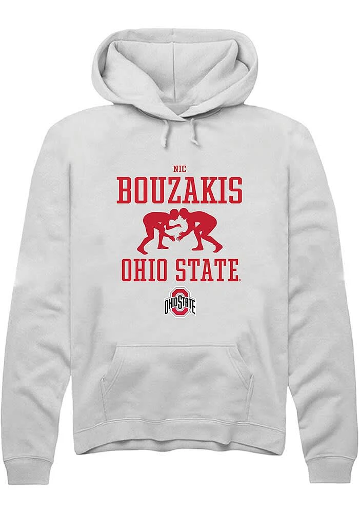 Nic Bouzakis Rally Ohio State Buckeyes Mens NIL Sport Icon Long Sleeve Hoodie