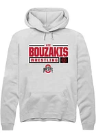 Nic Bouzakis Rally Ohio State Buckeyes Mens NIL Stacked Box Long Sleeve Hoodie