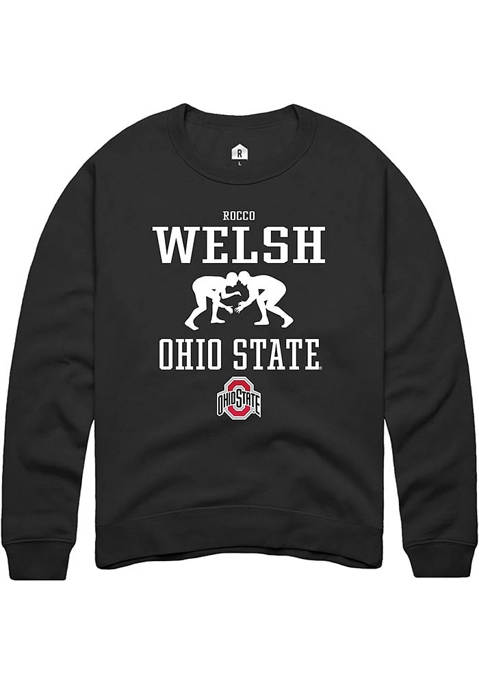 Rocco Welsh Rally Ohio State Buckeyes Mens NIL Sport Icon Long Sleeve Crew Sweatshirt