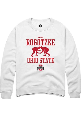 Ryder Rogotzke Rally Ohio State Buckeyes Mens NIL Sport Icon Long Sleeve Crew Sweatshirt