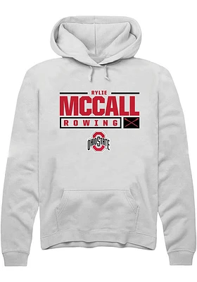 Rylie McCall Rally Ohio State Buckeyes Mens NIL Stacked Box Long Sleeve Hoodie