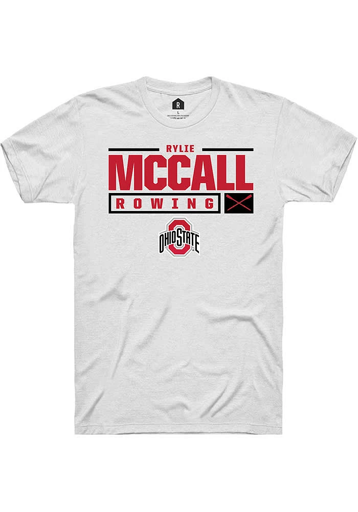 Rylie McCall Ohio State Buckeyes Rally NIL Stacked Box Short Sleeve T Shirt