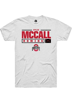 Rylie McCall Ohio State Buckeyes Rally NIL Stacked Box Short Sleeve T Shirt