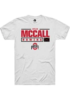 Rylie McCall Ohio State Buckeyes Rally NIL Stacked Box Short Sleeve T Shirt