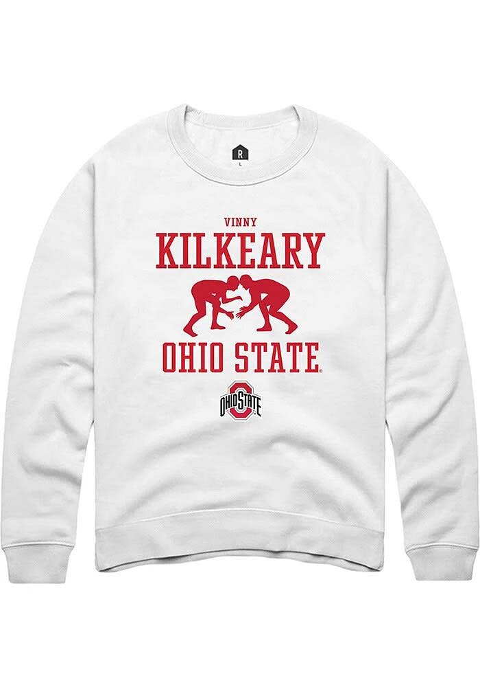 Vinny Kilkeary Rally Ohio State Buckeyes Mens NIL Sport Icon Long Sleeve Crew Sweatshirt