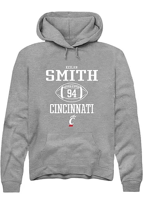 Keilan Smith  Rally Cincinnati Bearcats Mens Graphite NIL Sport Icon Long Sleeve Hoodie