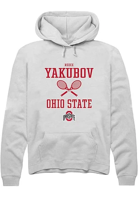 Reece Yakubov Rally Ohio State Buckeyes Mens NIL Sport Icon Long Sleeve Hoodie