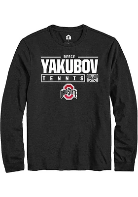 Reece Yakubov Ohio State Buckeyes Rally NIL Stacked Box Long Sleeve T Shirt