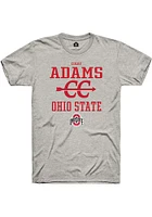 Colby Adams  Ohio State Buckeyes Ash Rally NIL Sport Icon Short Sleeve T Shirt