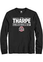 Tyler Tharpe Ohio State Buckeyes Rally NIL Stacked Box Long Sleeve T Shirt