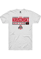 Annie Krusinski Ohio State Buckeyes Rally NIL Stacked Box Short Sleeve T Shirt