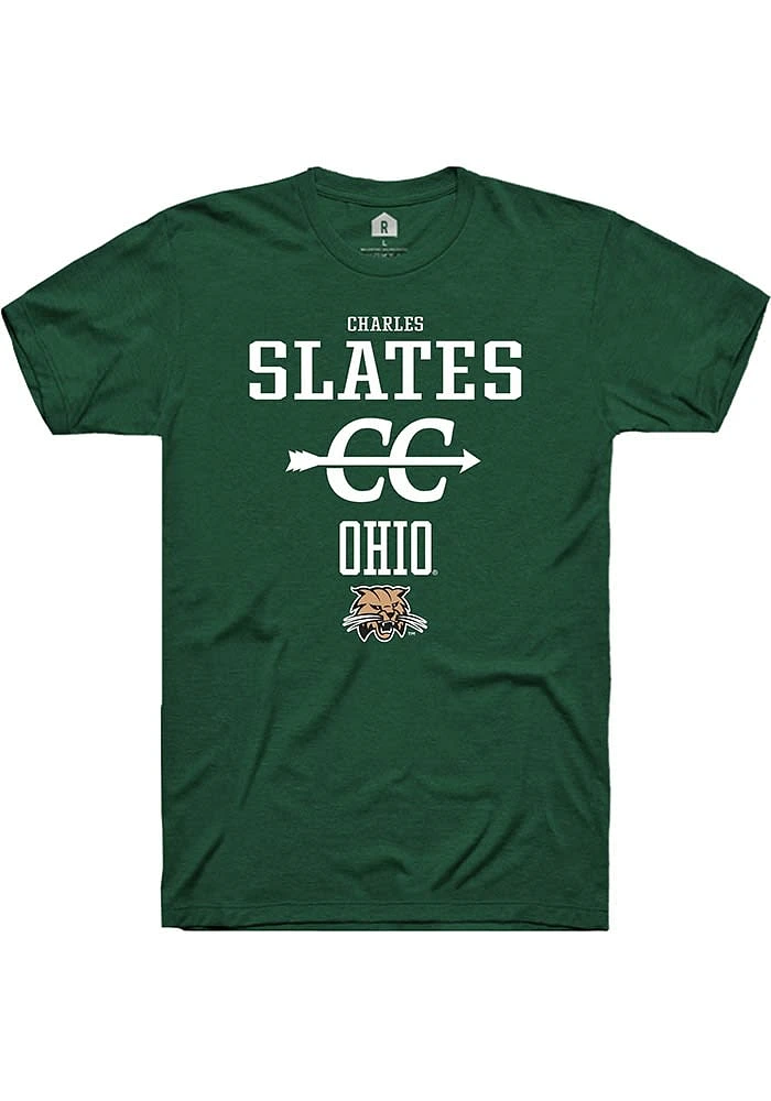 Charles Slates Ohio Bobcats Rally NIL Sport Icon Short Sleeve T Shirt