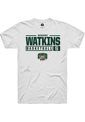 Kennedi Watkins Ohio Bobcats Rally NIL Stacked Box Short Sleeve T Shirt