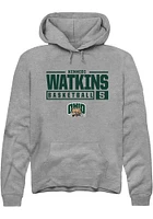 Kennedi Watkins  Rally Ohio Bobcats Mens Graphite NIL Stacked Box Long Sleeve Hoodie