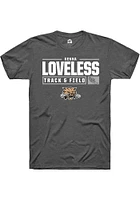 Kenna Loveless  Ohio Bobcats Dark Grey Rally NIL Stacked Box Short Sleeve T Shirt