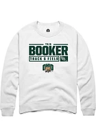 Taja Booker Rally Ohio Bobcats Mens NIL Stacked Box Long Sleeve Crew Sweatshirt