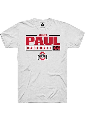 Alonzo Paul Ohio State Buckeyes Rally NIL Stacked Box Short Sleeve T Shirt